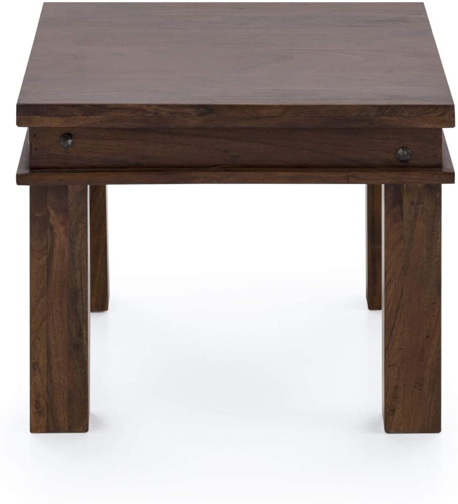 Couchtisch Thakat Opium Akazie massiv Holz Wohnzimmertisch, 60 cm Bild 1