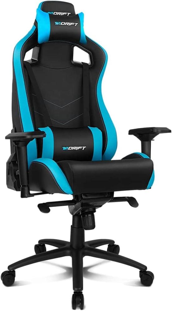 Bürostuhl DRIFT Gaming Bürosessel Computerstuhl Gaming-Sessel Armlehnen Schwarz/Blau Bild 1