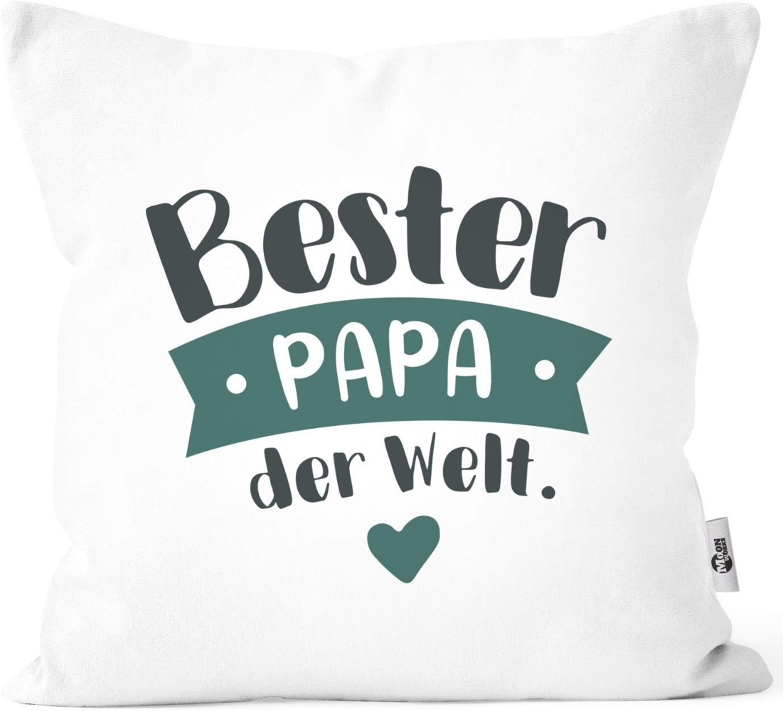 MoonWorks Dekokissen Kissenbezug Beste/r Mama/Papa der Welt Geschenk Mama Papa Geburtstag Weihnachten Danke sagen Moonworks® Bild 1