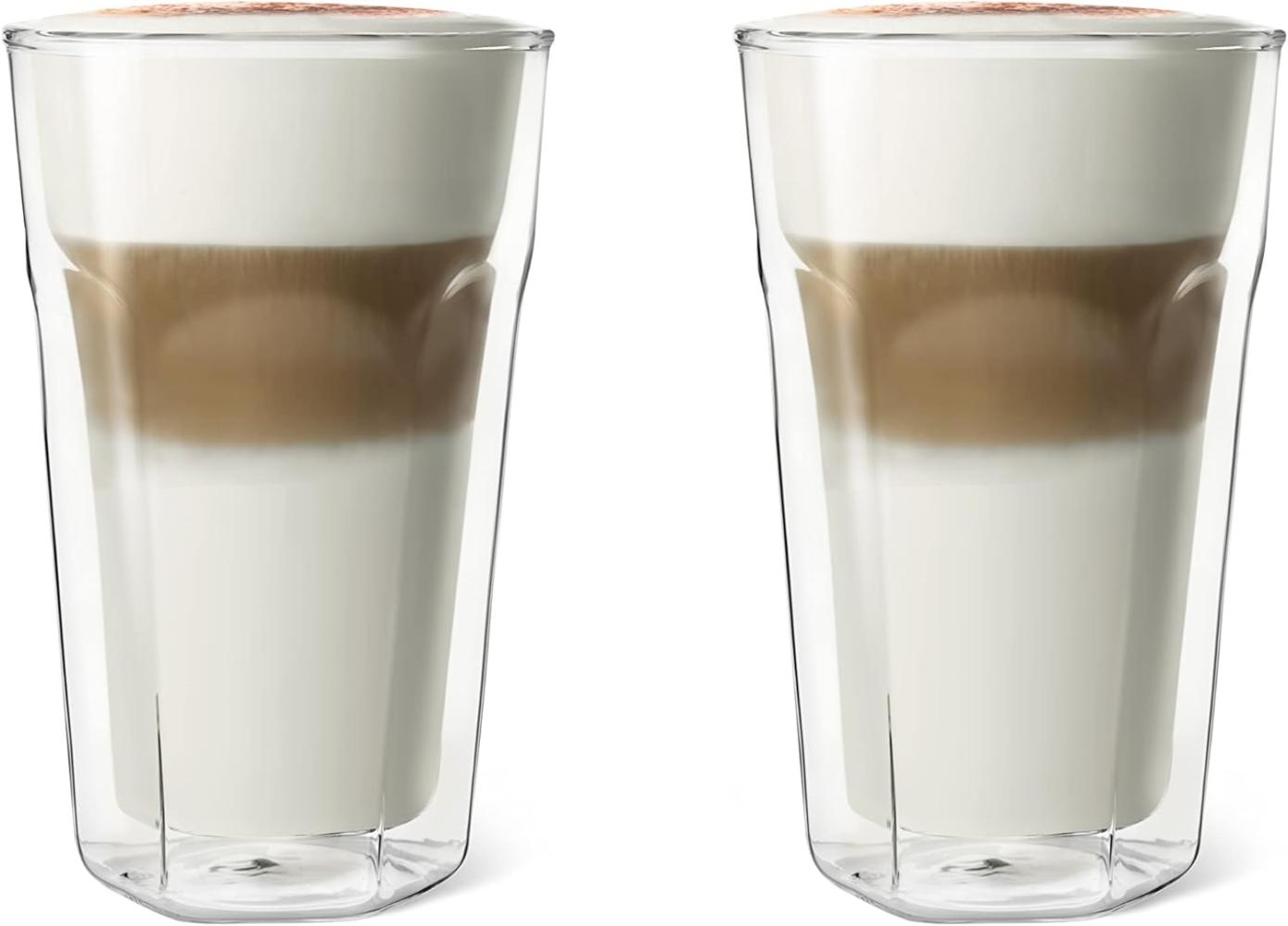 1x2 Leopold Vienna Glas Latte Macchiato doppelwandig Bild 1