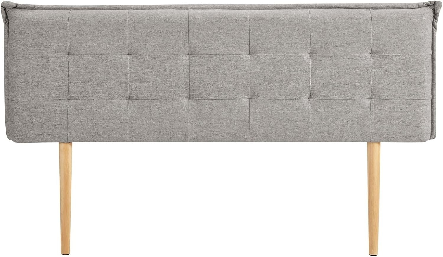 IDIMEX Kopfteil ZELOX, Bettkopfteil Doppelbett 160cm, gestepptes Headboard, Stoffbezug grau Bild 1