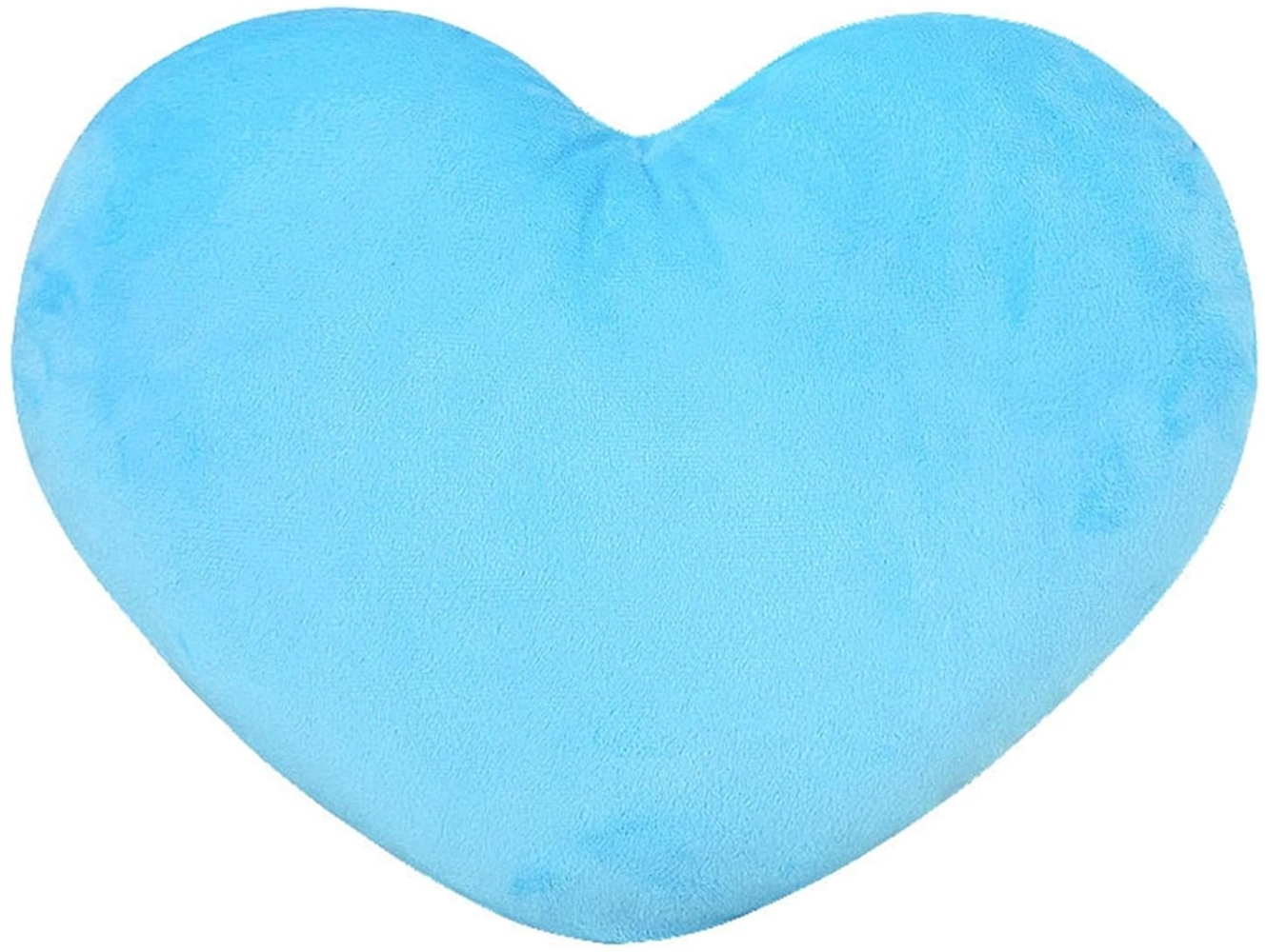 Herzkissen, Herz Kissen Kinderzimmer, Kuschelkissen Kinder Herzform Dekokissen Kopfkissen Kissen Zierkissen, Plüsch Kinderkissen für Kinderzimmer Sofa Dekoration (Blau,40 cm) Bild 1