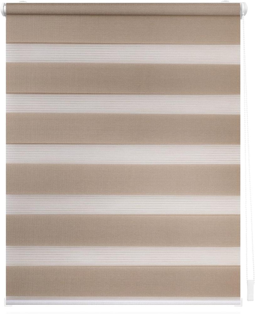 Lichtblick Sonnenschutzsysteme GmbH Doppelrollo Kopenhagen 120 cm x 150 cm (BxL) Taupe modernes Duo Rollo; Klemm- und schraubbar; Lichtdurchlässig und blickdicht Bild 1