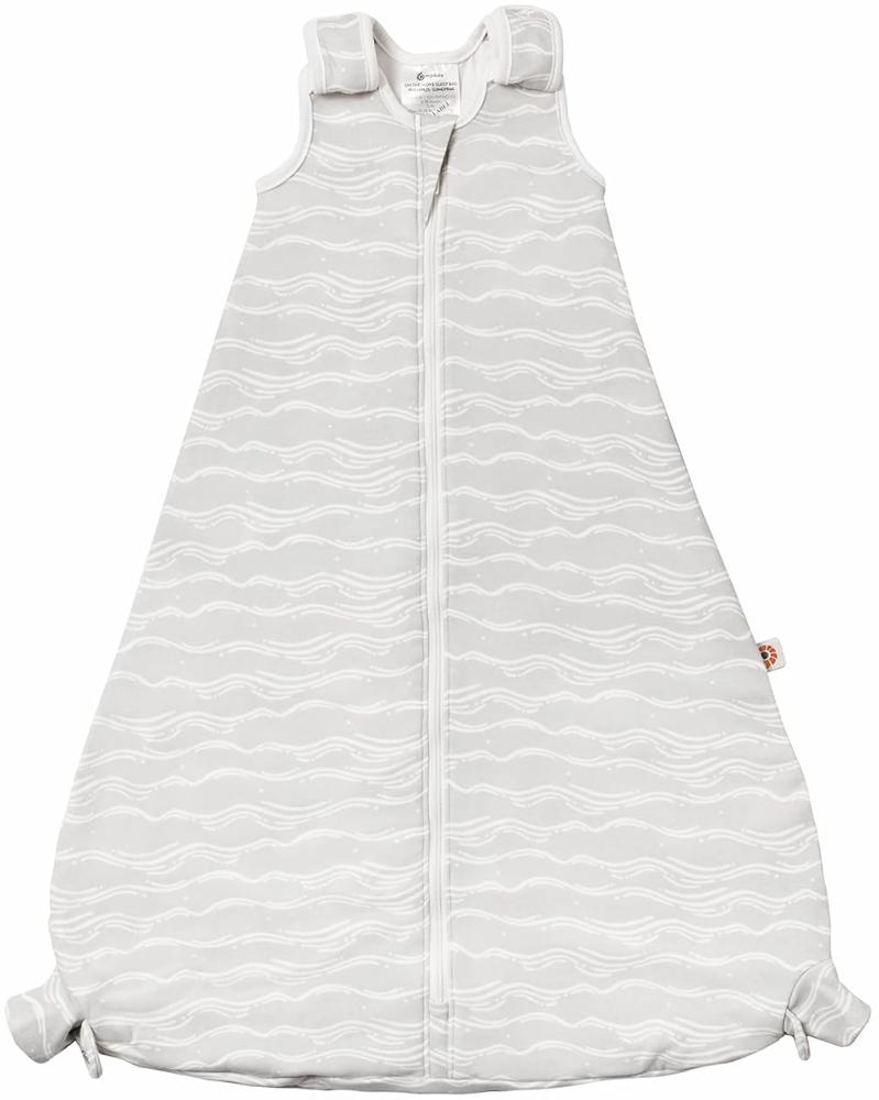 Ergobaby On The Move Ganzjahres Baby-Schlafsack mit Füßen Gurtschlitz 18-36 Monate Baumwolle TOG 2. 5 Winter, Silver Waves Bild 1