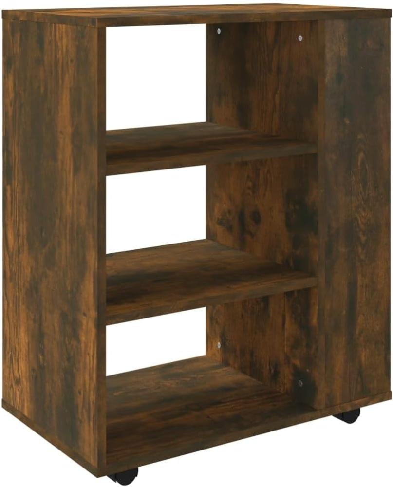 vidaXL Rollschrank Räuchereiche 60 x 35 x 75 cm Holzwerkstoff Bild 1