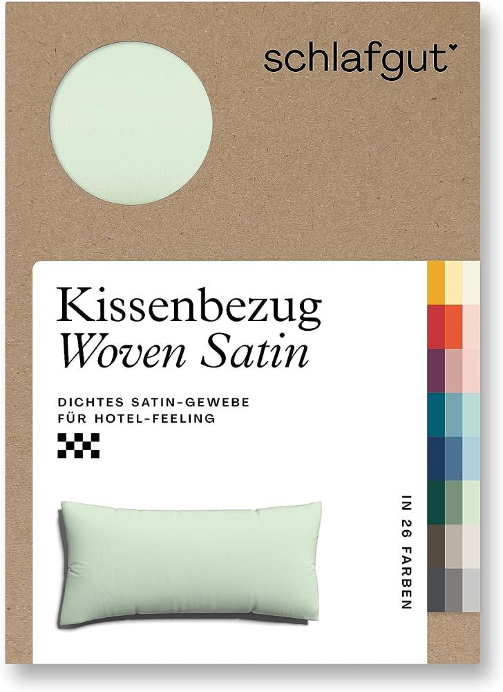 Schlafgut Woven Satin Bettwäsche|Kissenbezug einzeln 40x80 cm| green-light Bild 1