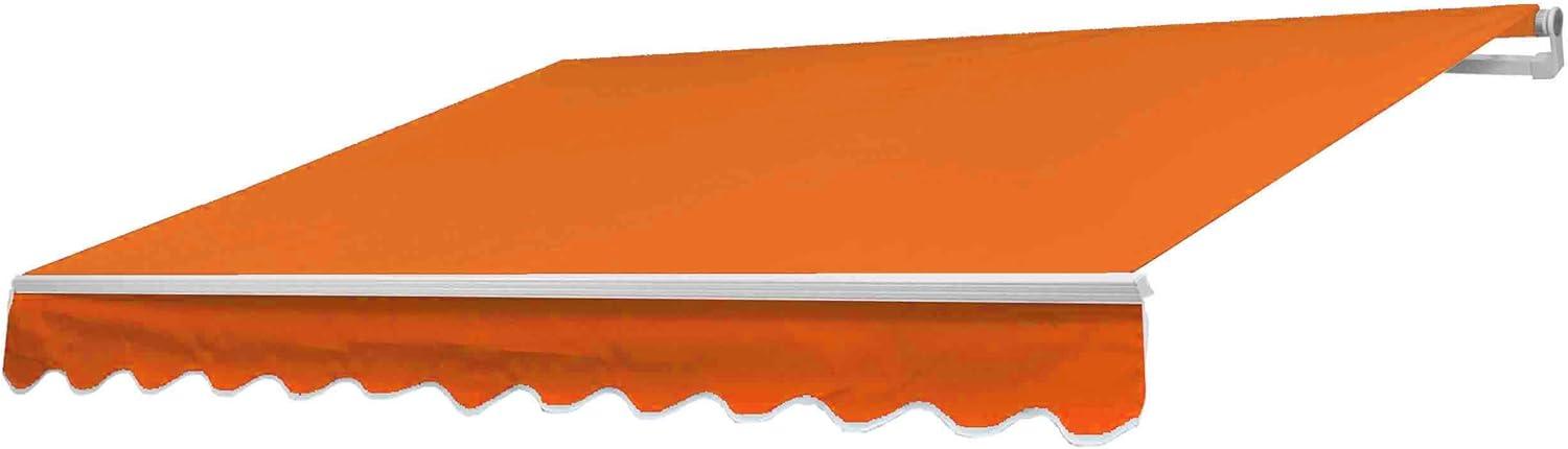 Alu-Markise HWC-E49, Gelenkarmmarkise Sonnenschutz 2,5x2m ~ Polyester terracotta Bild 1