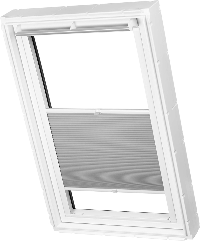 ventanara Dachfensterplissee Dachfenster passend für Velux Fenster Grau S08 Bild 1