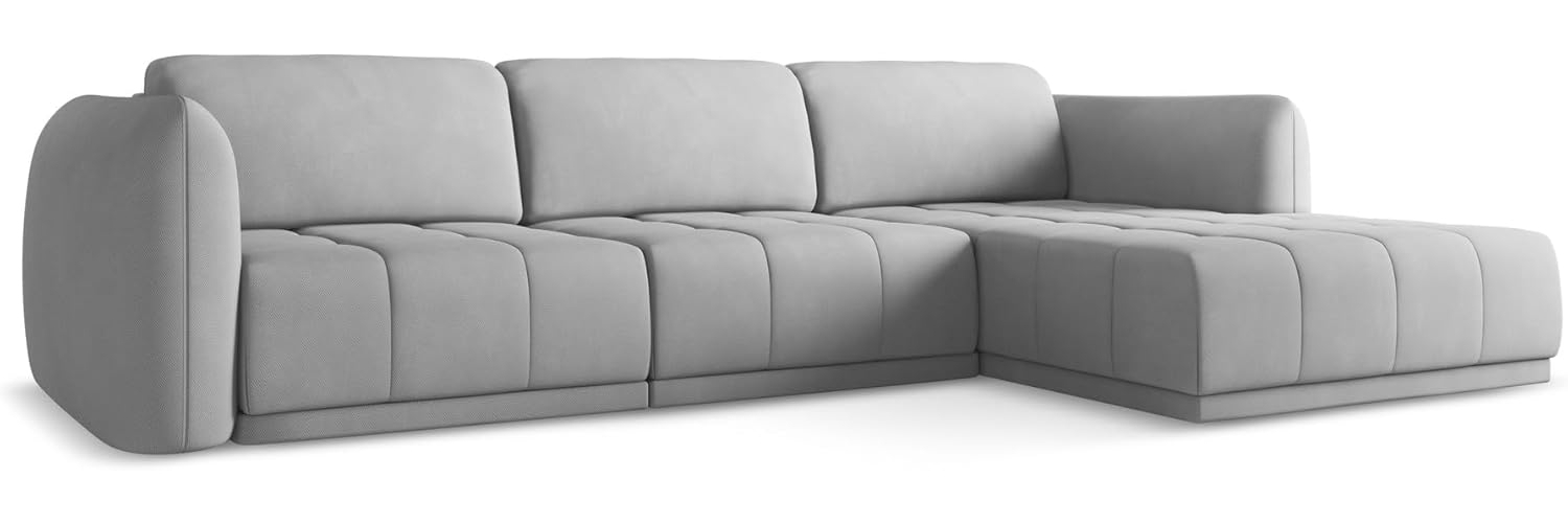 Ecksofa Rechts Hoku in Chenille-Stoff Bild 1