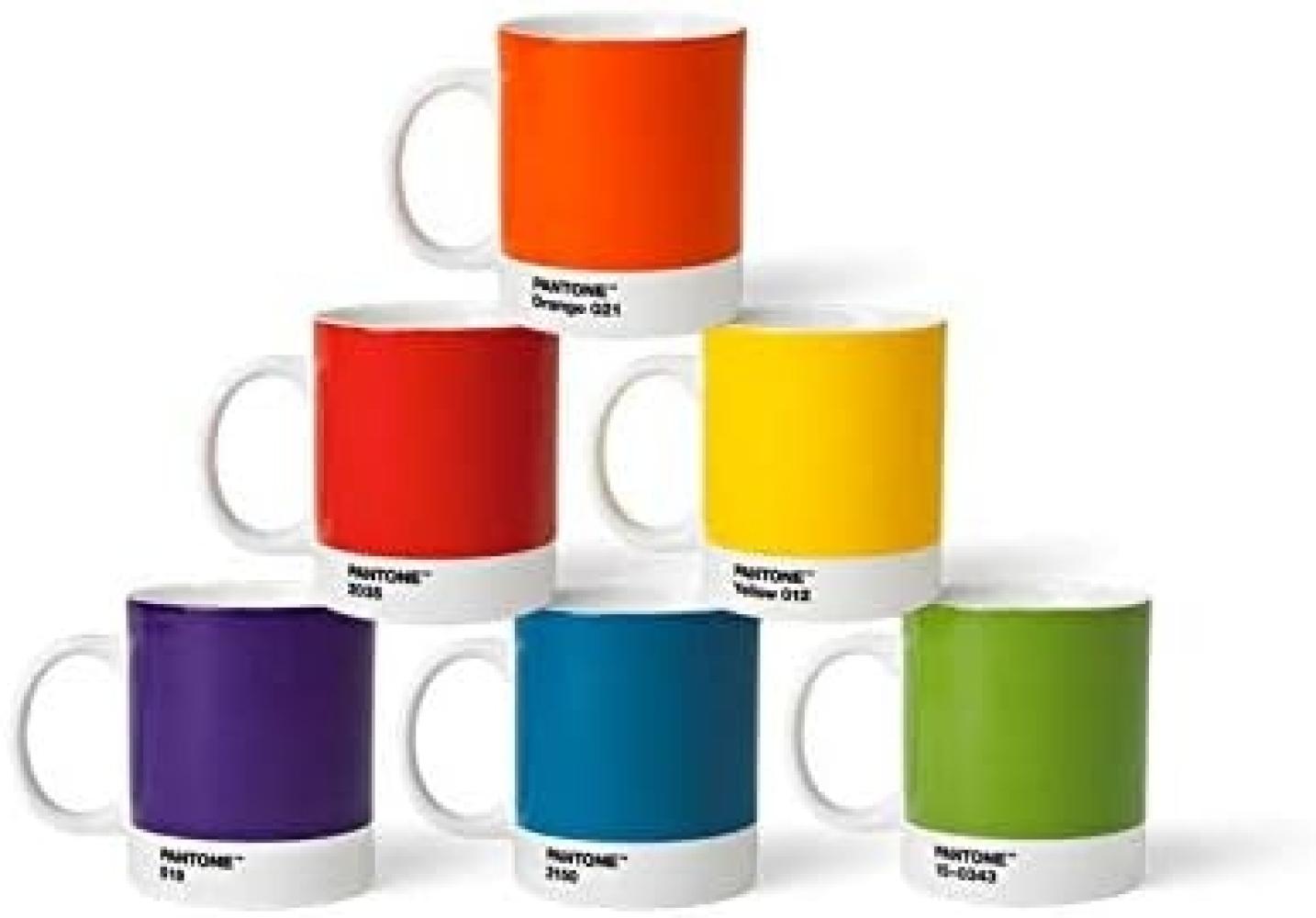 PANTONE Kaffeeservice, Fine China Porzellan, PANTONE Porzellan Kaffeebecher 6er-Set, spülmaschinenfest, 375 ml Bild 1