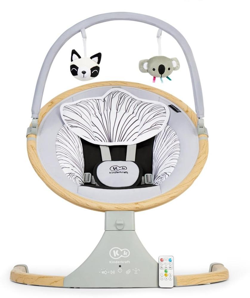 Kinderkraft 2 in 1 elektrischer Wippbouncer LUMI wooden Bild 1