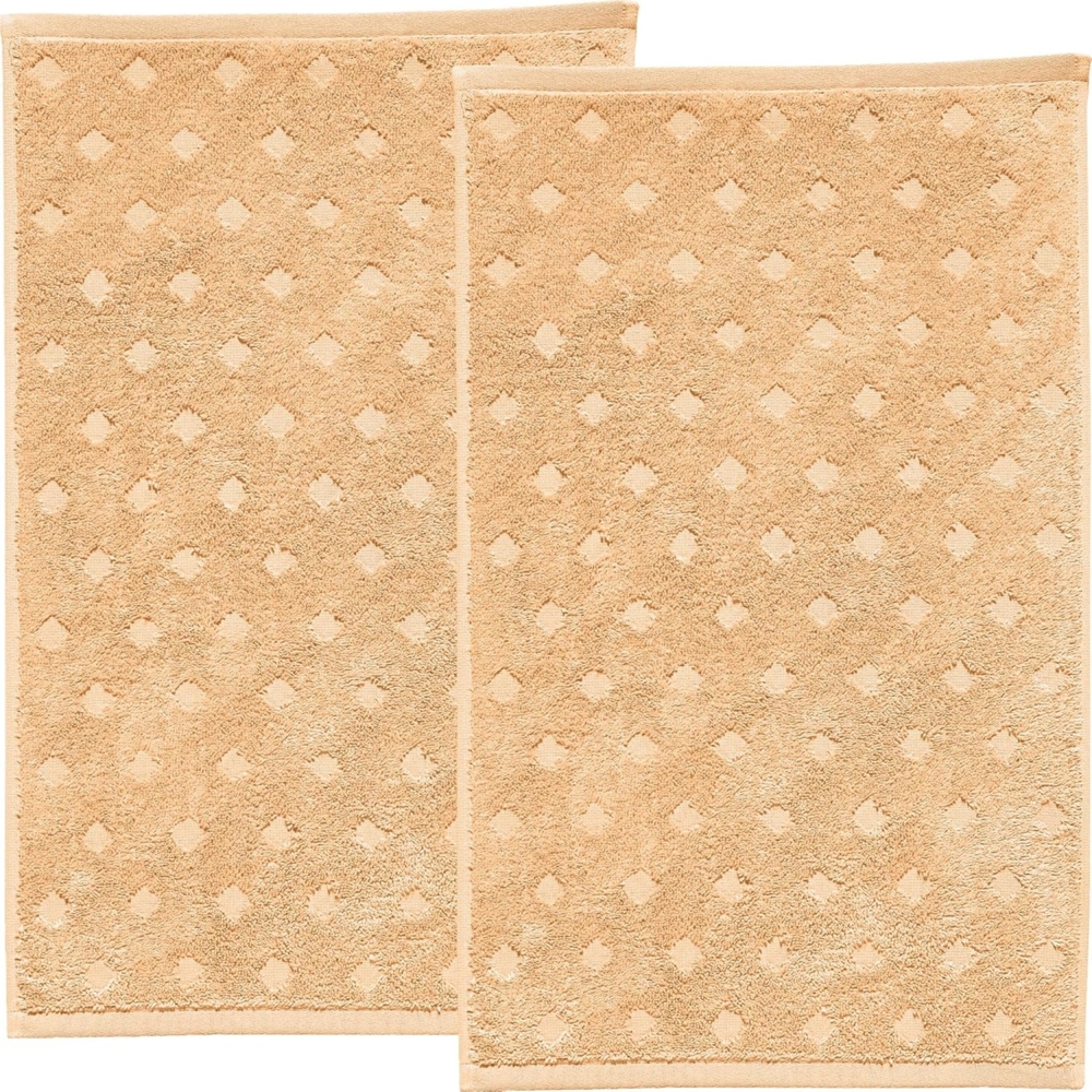 Erwin Müller Walk-Frottier "Baden-Baden" 2er-Pack, Apricot, Gästetuch 2er | 30x50 cm Bild 1