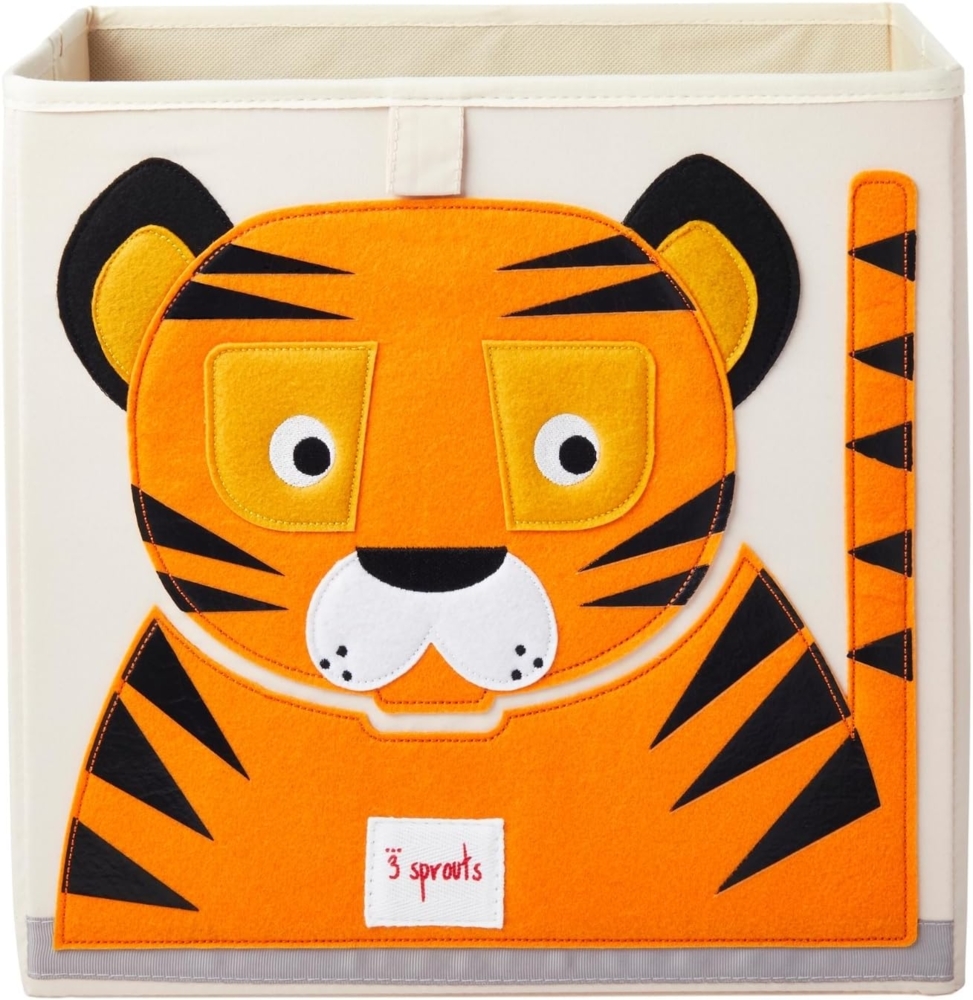 3 Sprouts Aufbewahrungsbox Tiger, beige Bild 1