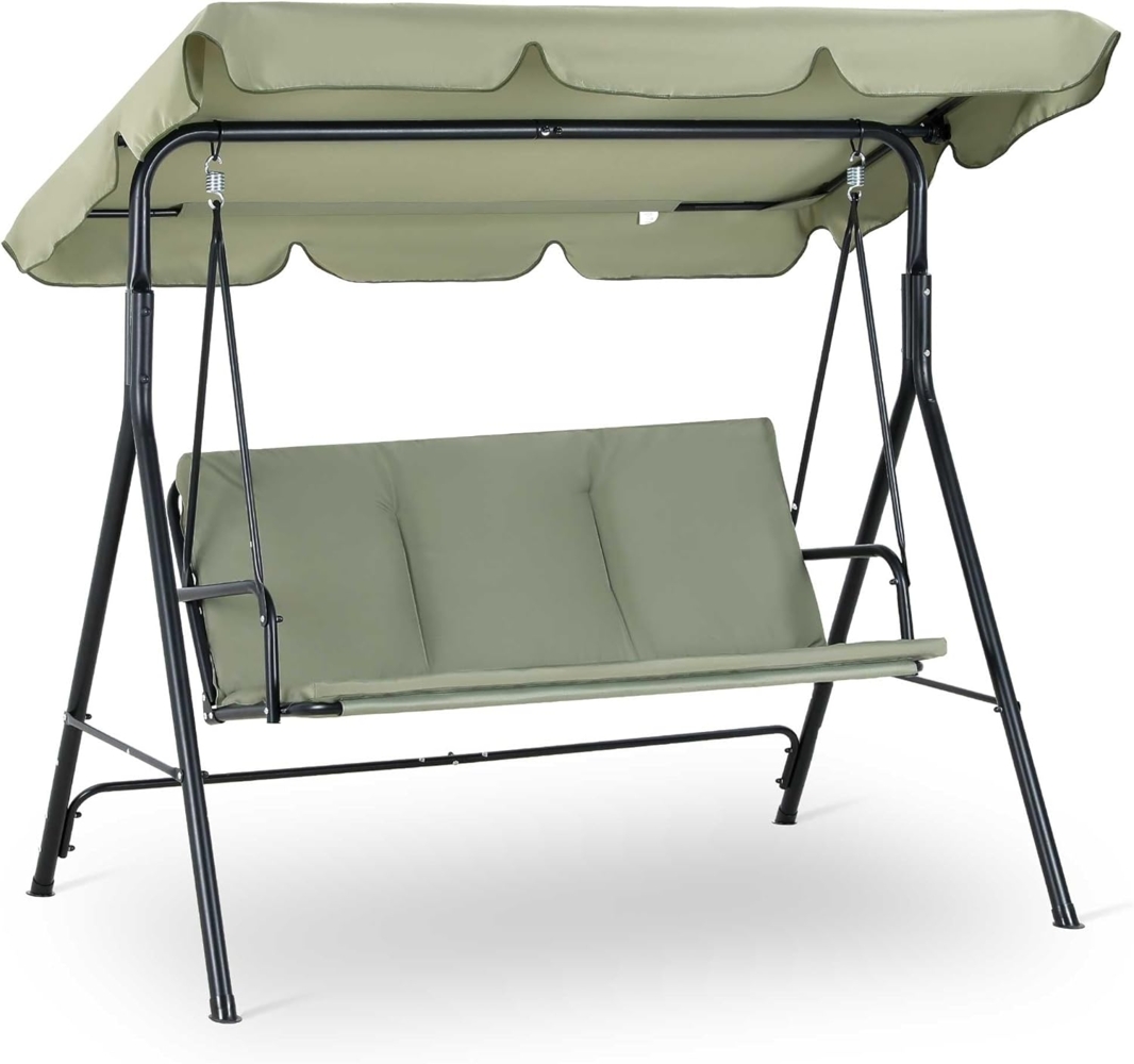 Strattore Hollywoodschaukel Gartenschaukel / Gartenliege 175 x 110 x 153 cm - Grün Bild 1