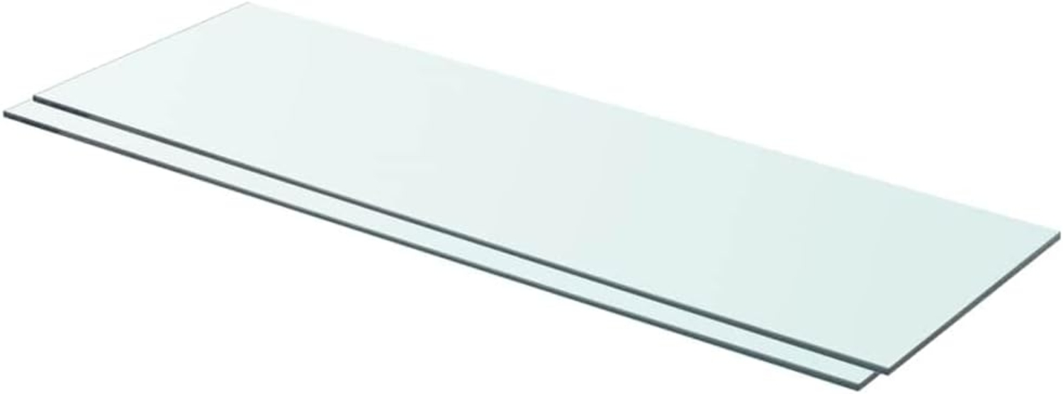vidaXL Regalböden 2 Stk. Glas Transparent 80x25 cm 3051575 Bild 1
