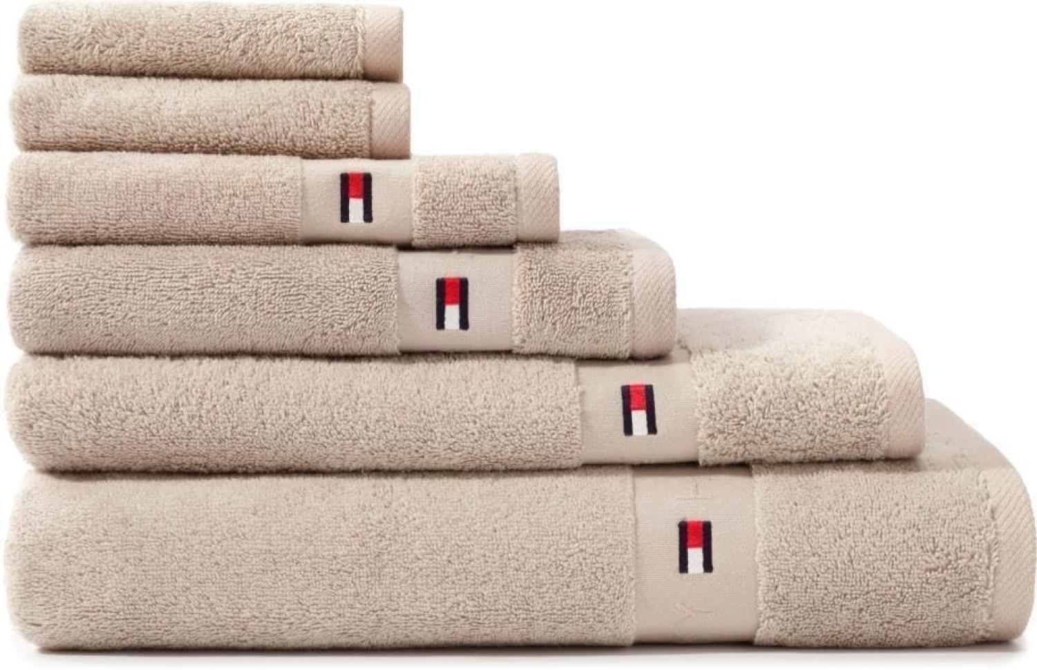 Tommy Hilfiger 'Legend 2' Handtuch, Baumwolle sand, 50 x 100 cm Bild 1