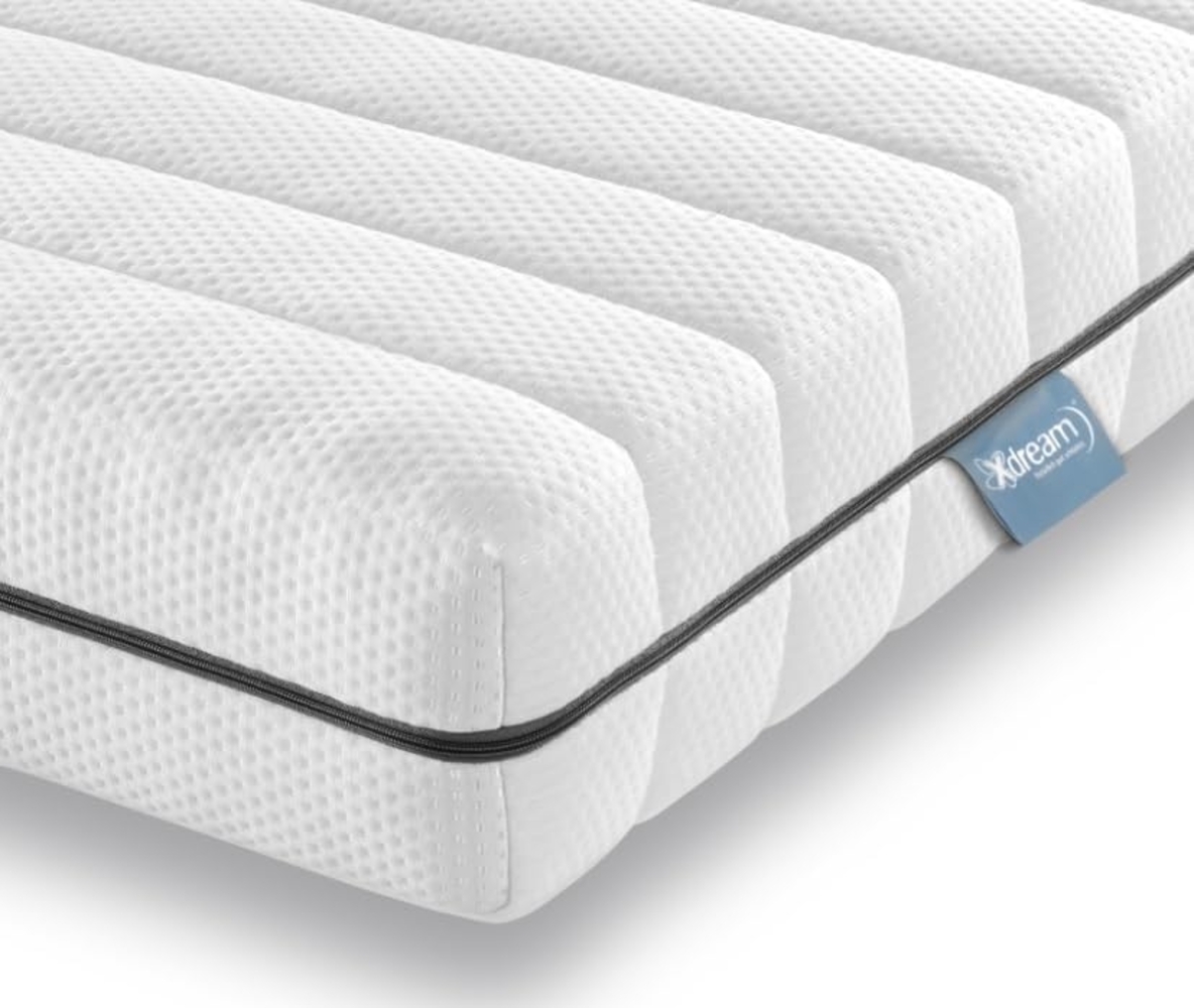 XDREAM Classic |orthopädische 7-Zonen Kaltschaummatratze mit ergonomischen Körperzoneneinschnitten | 16 cm hoch | Öko-Tex Zertifiziert | Härtegrad 3 | 120x200 cm Bild 1