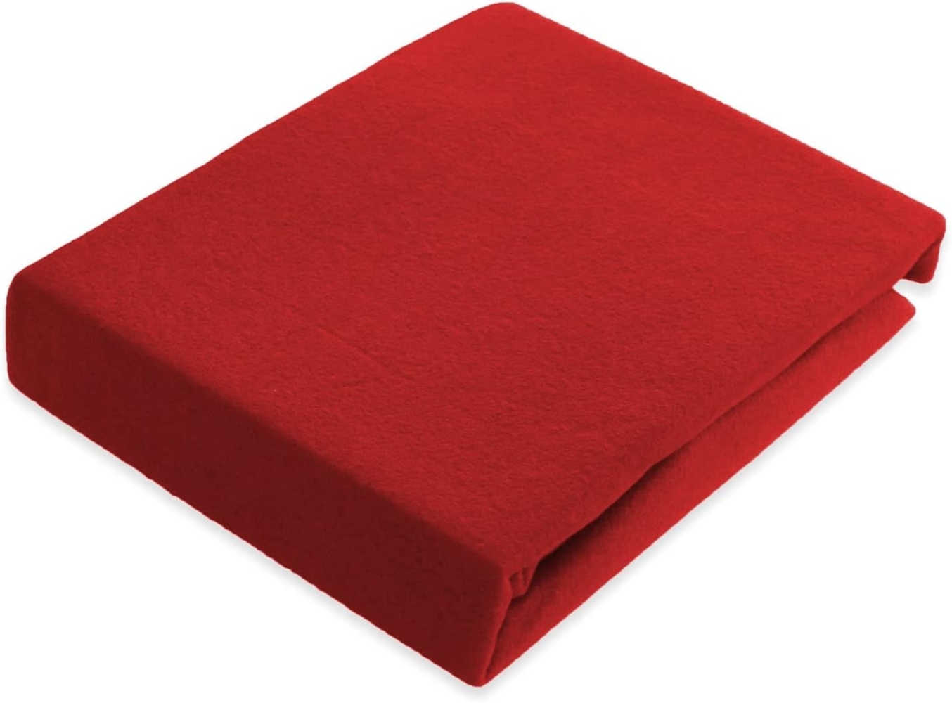 Buymax Spannbettlaken Thermo Fleece Winter Flausch Bettlaken Spannbetttuch, Microfaser, Gummizug: Rundum-Gummizug, 140x200-160x200 cm Spannbetttuch Teddyflausch, Rot Bild 1