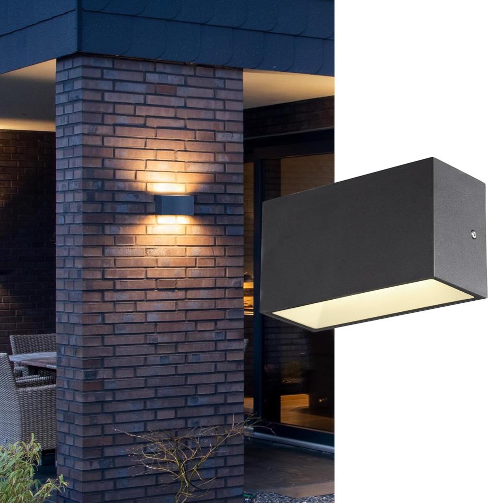 SLV 1005151 SITRA M LED Outdoor Wandaufbauleuchte anthrazit CCT switch IP65 Bild 1