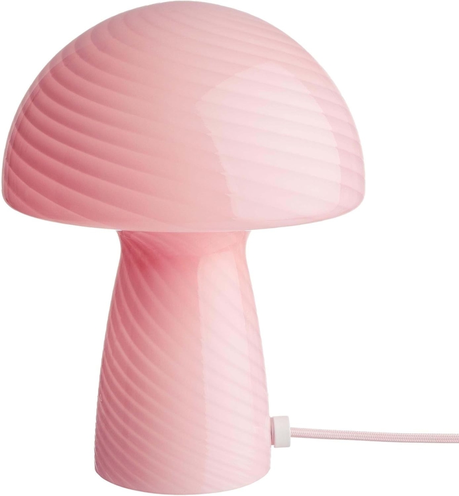 BUTLERS Tischleuchte in Pilzform – Fungi Town – Pilz-Tischlampe aus Glas | Deko-Leuchte für Wohnzimmer Büro Schlafzimmer | Schreibtischlampe Nachttischlampe mit Kabel und Kippschalter E27 Bild 1