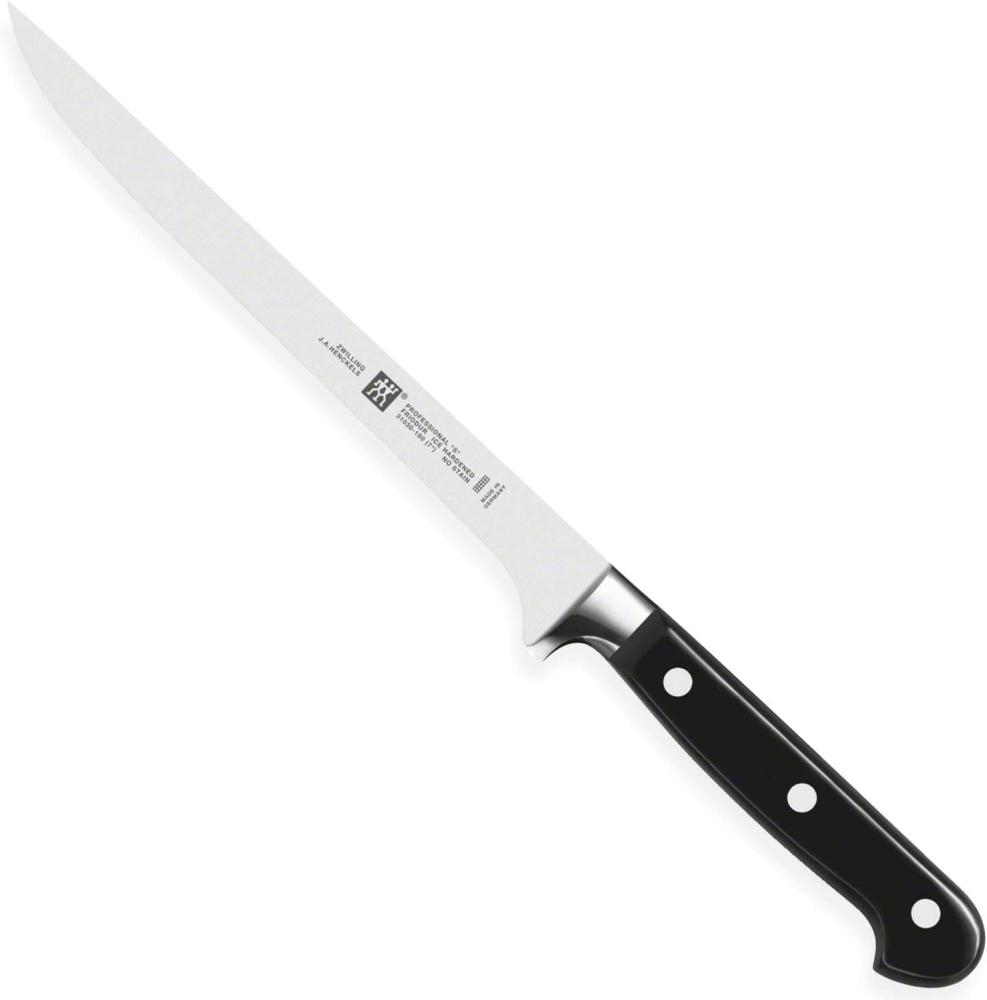 Zwilling 31030-181 Professional S Filiermesser, Rostfreier Spezialstahl, Zwilling Sonderschmelze, genietet, Vollerl, Kunststoff-Schalen, 18 cm, schwarz Bild 1