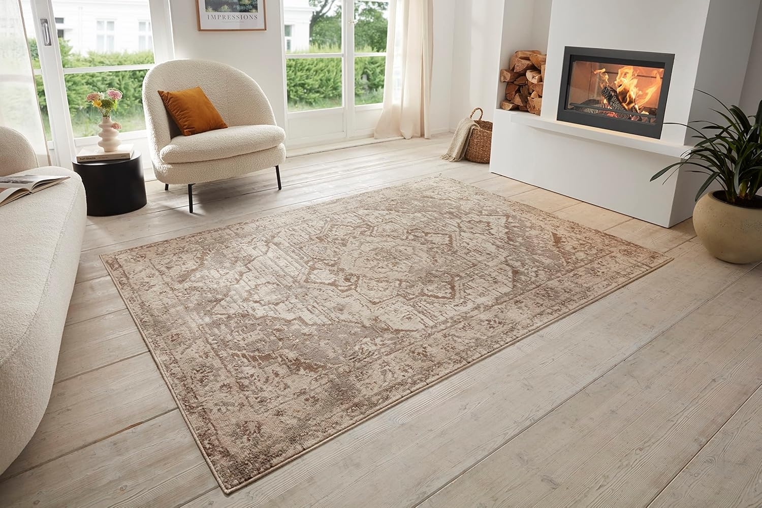 HANSE Home Teppich Sand, rechteckig, Höhe: 8 mm, Kurzflor, Läufer, Orient, Vintage, Wohnzimmer, Schlafzimmer, Esszimmer Bild 1