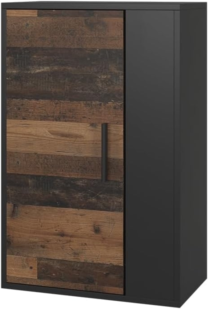 Hängeschrank Berno Schwarz/Oldstyle 50.1 x 78.4 cm mit 2 Fächern Vicco Bild 1