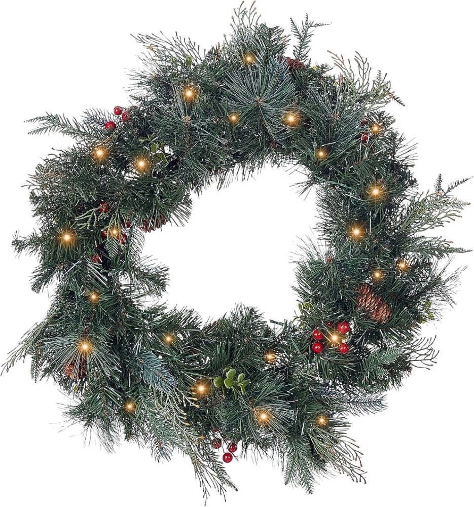 Weihnachtskranz LED ELBRUS Grün 60 cm Bild 1