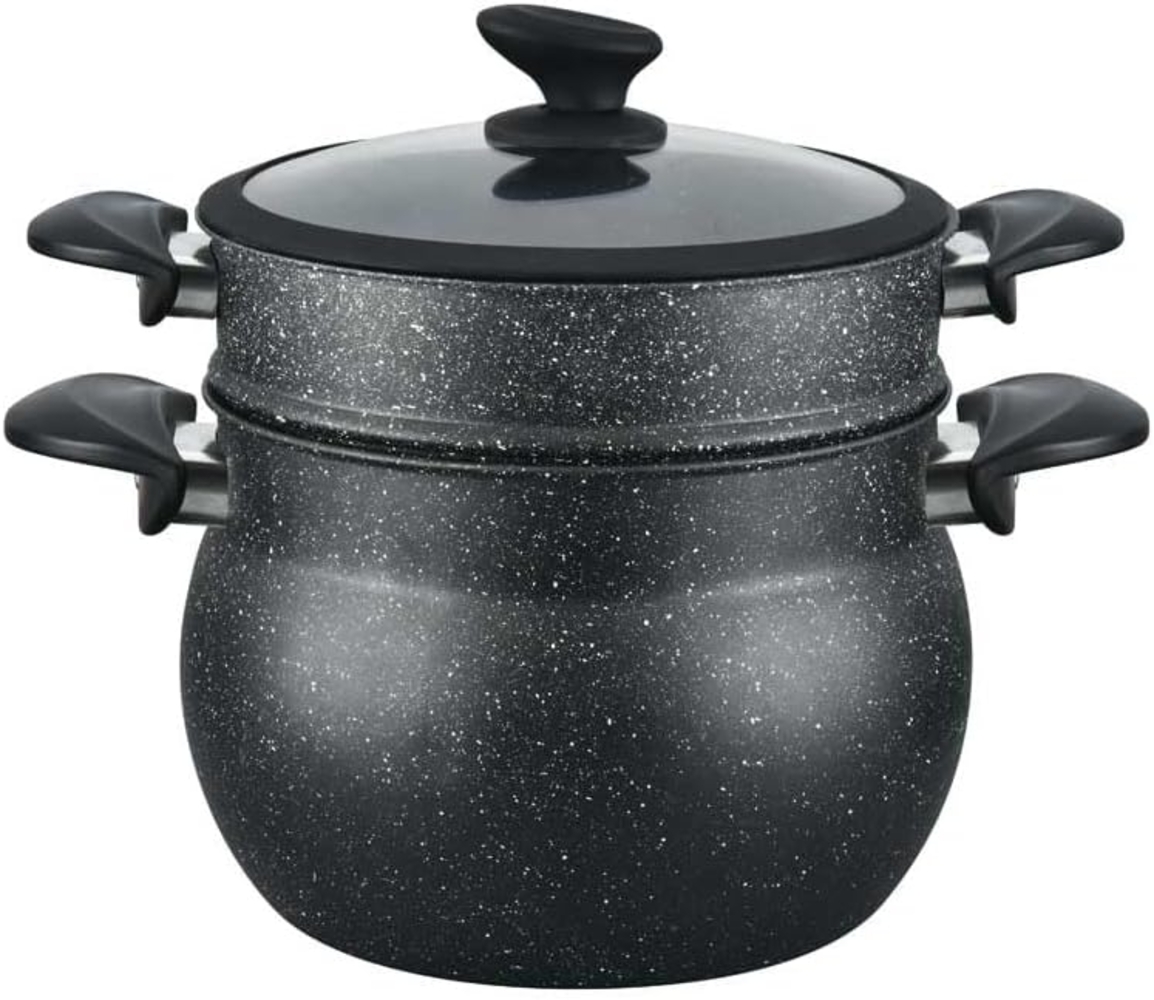 Cheffinger CF-COUS6: 6L Marmorbeschichteter Dampfgarer Couscous-Topf Bild 1