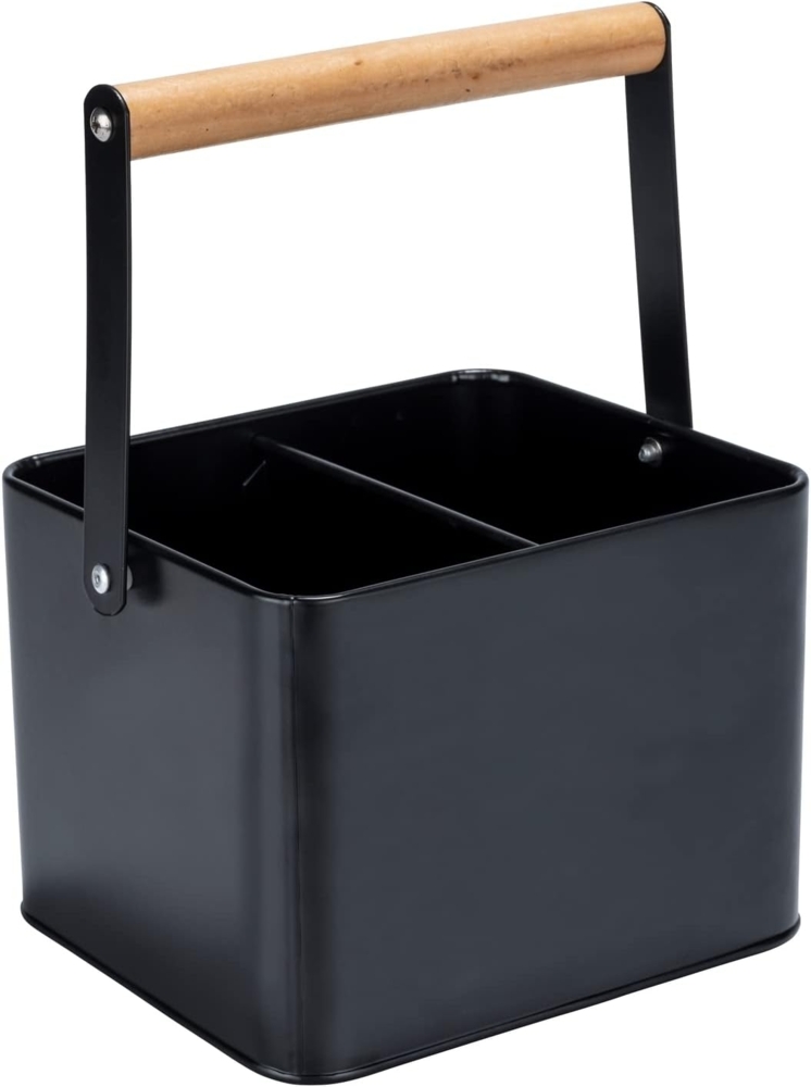Wenko Utensilienkorb Baco Schwarz robuster Tragekorb Bild 1