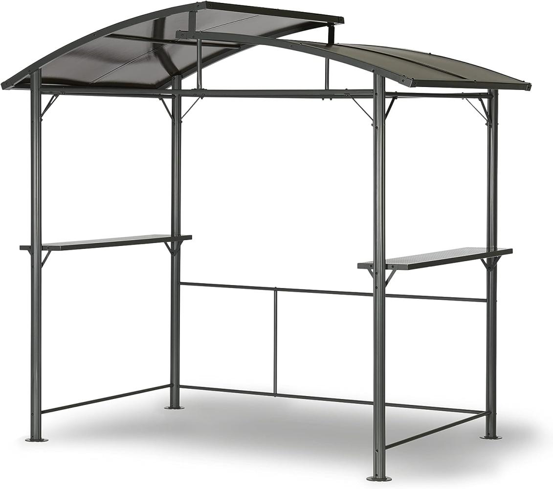 Leco Profi-Grillpavillon mit Polycarbonat-Dach, anthrazit, 245 x 150 x 234 (L xB x H) Bild 1