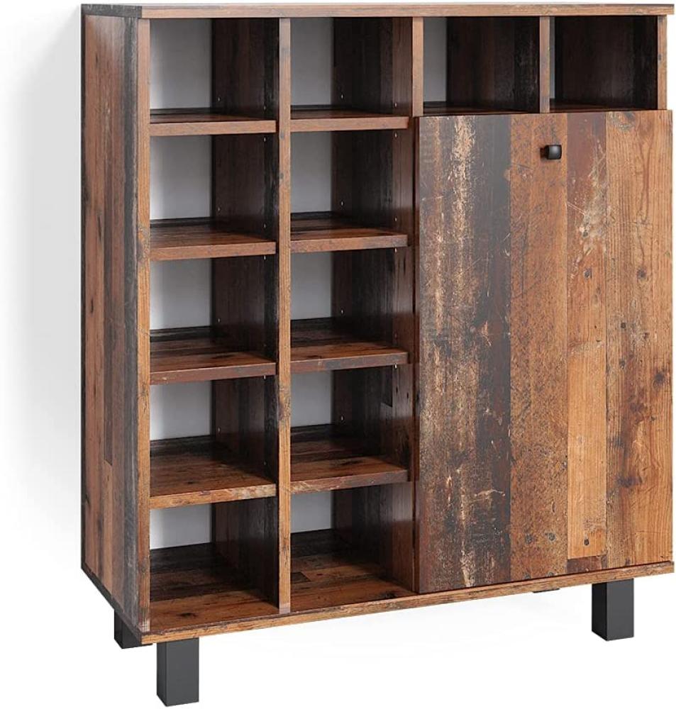 Vicco Wäscheschrank Badezimmerschrank Badschrank mit Wäschekorb Fynn Badmöbel Bild 1