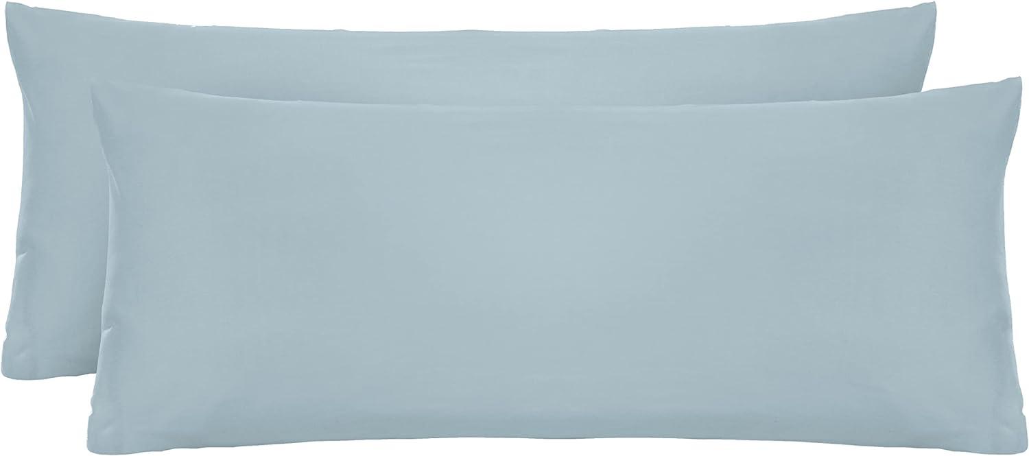 biberna Feinjersey-Kopfkissenbezug 0077144 blau 2X 40x80cm Bild 1