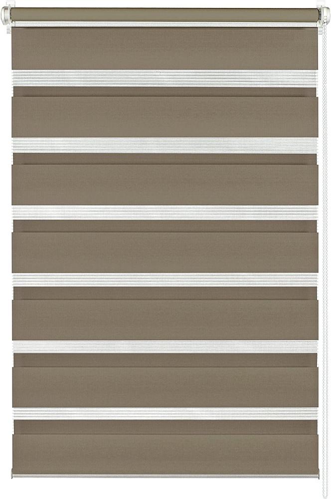 Gardinia EasyFix Doppelrollo mocca 45 x 150 cm Bild 1