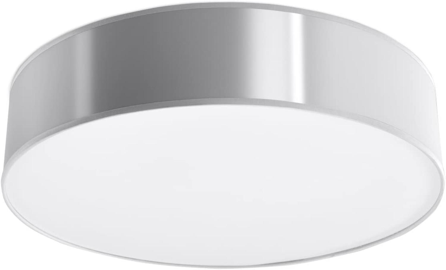 Sollux ARENA moderne Deckenlampe rund silber 3-flg. E27 Bild 1