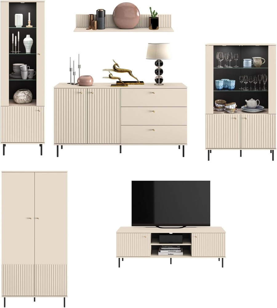 Wohnzimmer-Set Wohnwand SOPHIE 6-teilig Bild 1