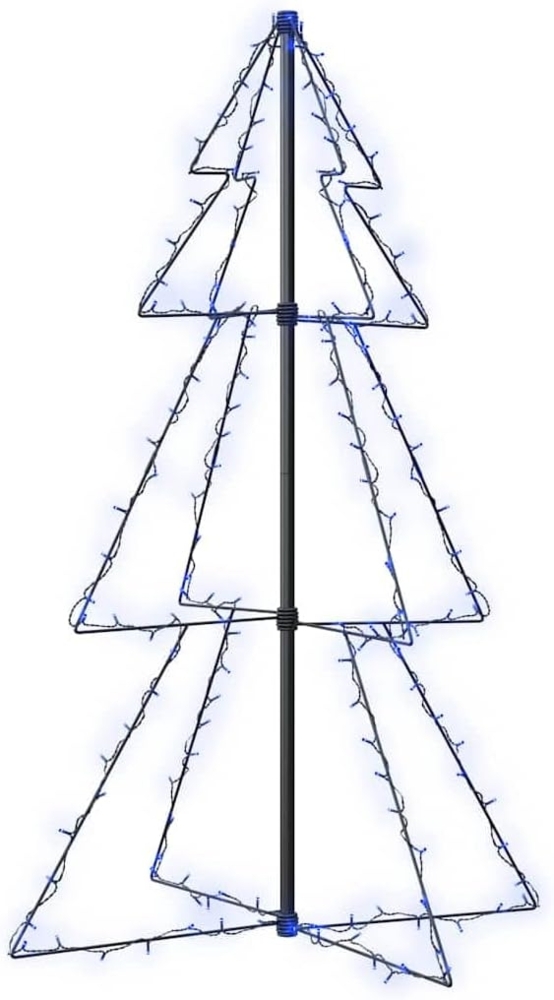 vidaXL Weihnachtsbaum in Kegelform 160 LEDs Indoor & Outdoor 78x120 cm 328567 Bild 1
