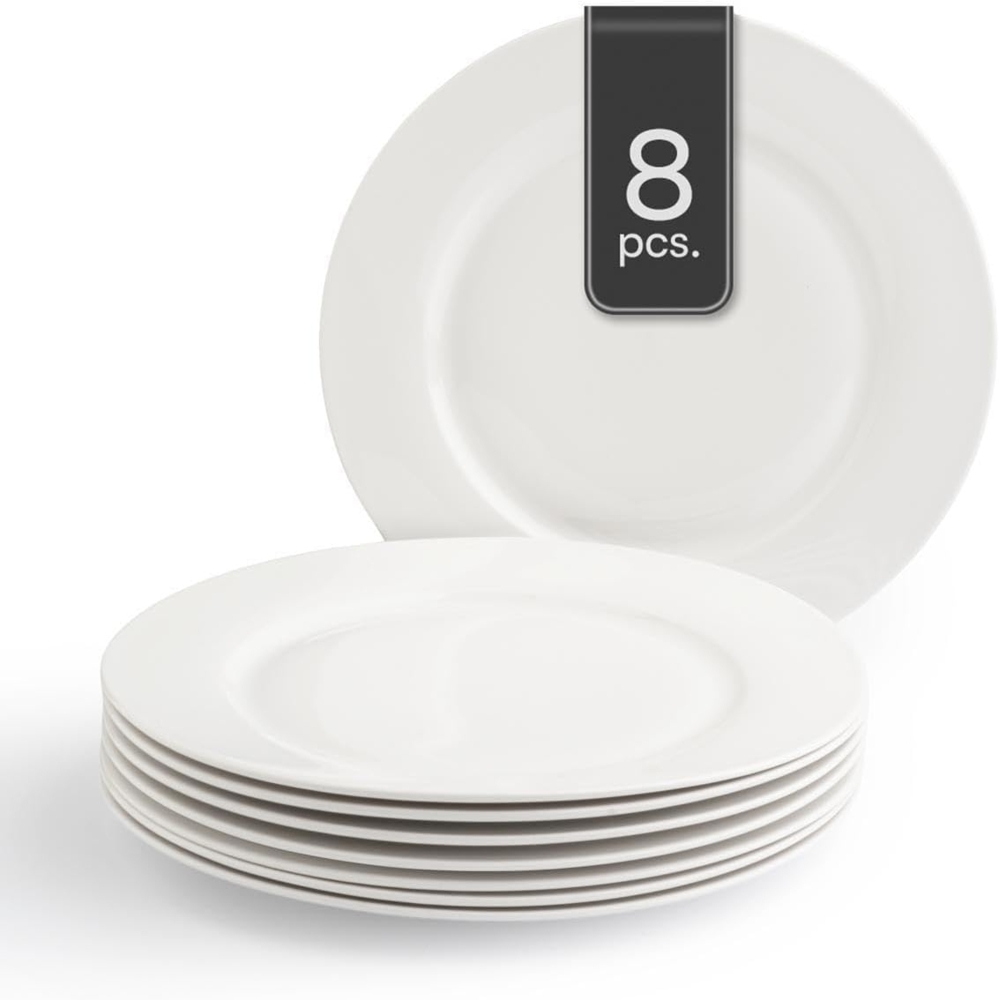 Home4You Speiseteller, Ø 26,5 cm, Bone China, Spülmaschinenfest, (8 St) Bild 1