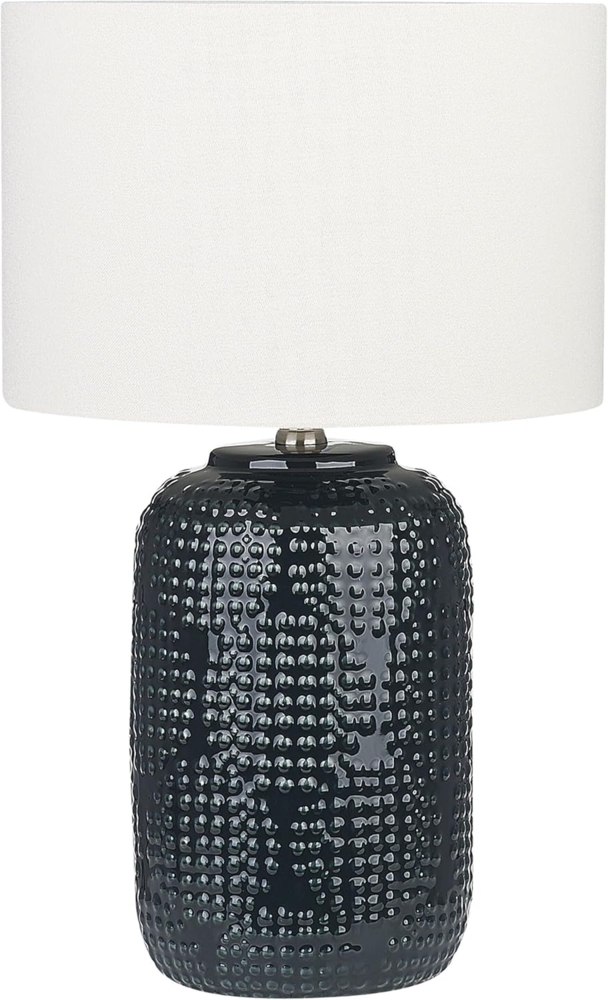 Tischleuchte MUSSEL Keramik Dunkelblau Bild 1