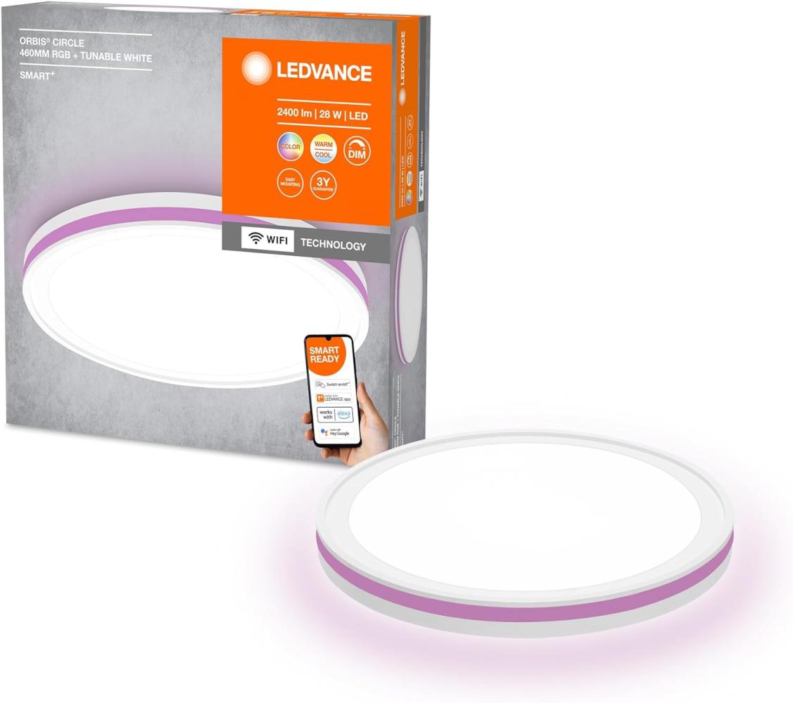 LEDVANCE SMART+ Orbis Circle 46cm 1500lm 36W RGBTW hvid WiF Bild 1