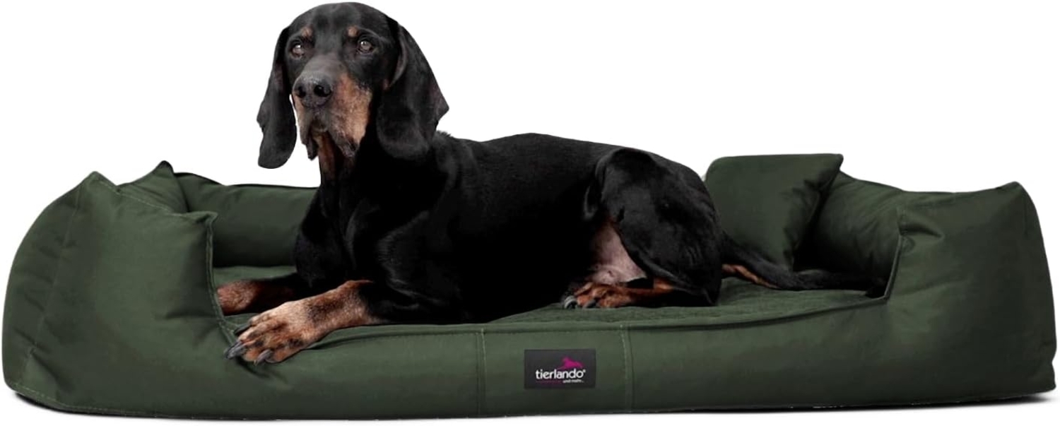 GOOFY Orthopädisches Hundebett - 26 Olivgrün, 110x90cm Bild 1