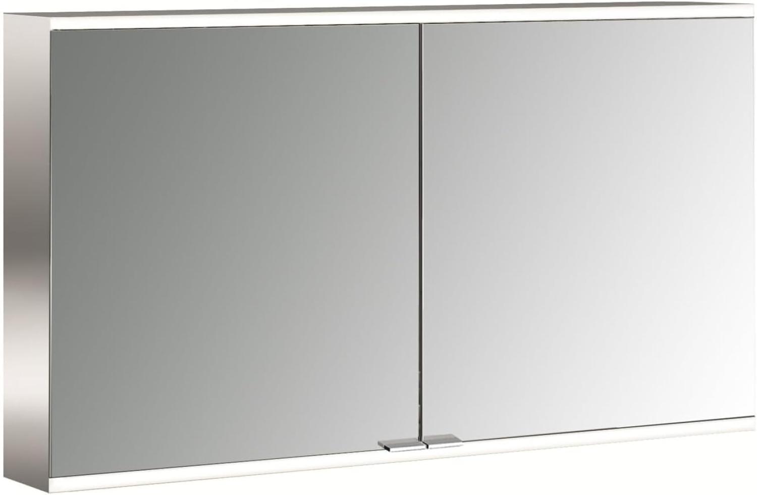 Emco prime 2 Lichtspiegelschrank, 1200 mm, 2 Türen, Aufputzmodell, IP 20, ohne Lichtpaket, Ausführung: Glasrückwand verspiegelt - 949705046 Bild 1