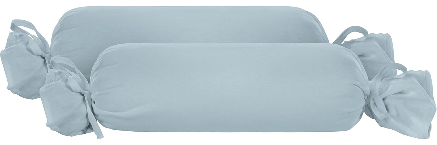 biberna Feinjersey-Kopfkissenbezug, bläulich, 15x40 cm Bild 1
