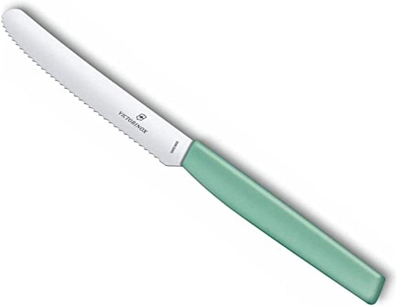 Victorinox Swiss Modern Tomaten- & Tafelmesser, Wellenschliff, 11cm, mint Bild 1