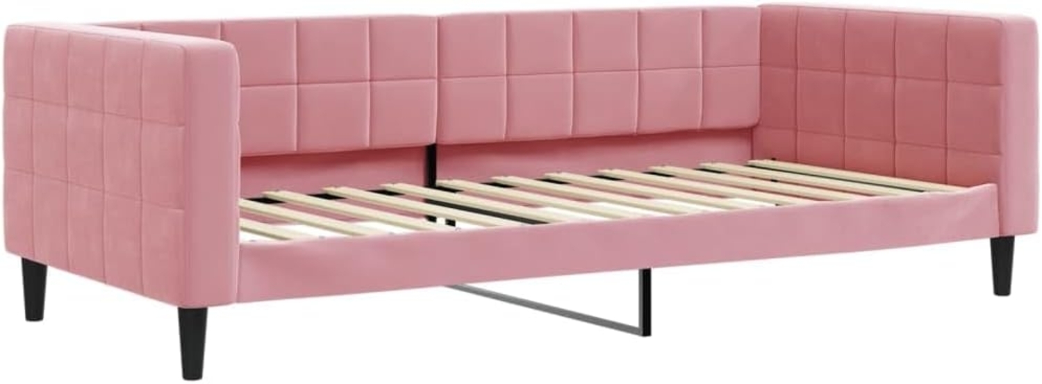 vidaXL Tagesbett Rosa 90x200 cm Samt 354011 Bild 1