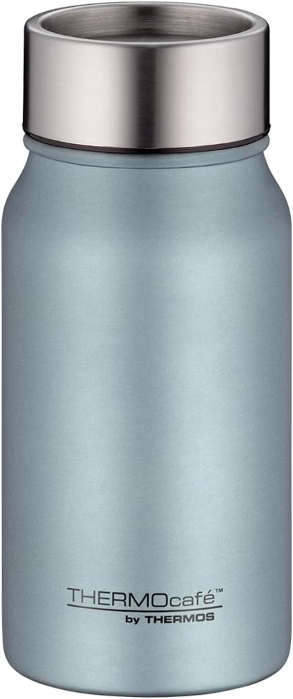 THERMOcafé by THERMOS TC DRINKING MUG blue mat 0,35l, Thermobecher Edelstahl, Isolierbecher, Kaffeebecher to go, auslaufsicher, 8 Stunden heiß 16 Stunden kalt, spülmaschinenfest, BPA-frei Bild 1