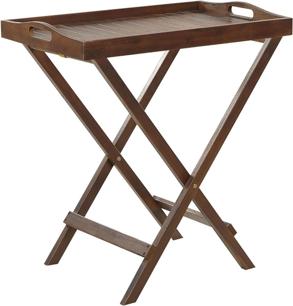 Beistelltisch AMANTEA Dunkler Holzfarbton Bild 1