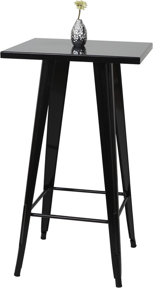 Stehtisch, schwarz, Metall Industriedesign Bild 1
