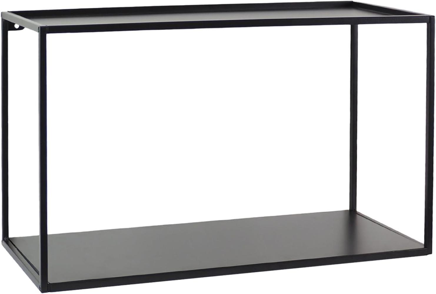 osoltus cube Wandregal schwarz Metall 60x25x35cm Bild 1