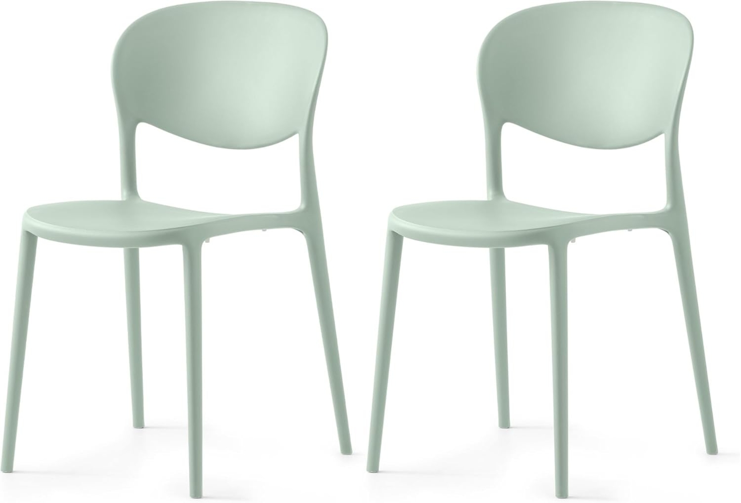 Connubia, 2 Stühle Abby, 100% recyceltes Polypropylen, matt Bild 1